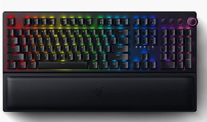 Razer BlackWidow V3 Pro Mechanical Wireless Gaming Keyboard: Green Mechanical Switches