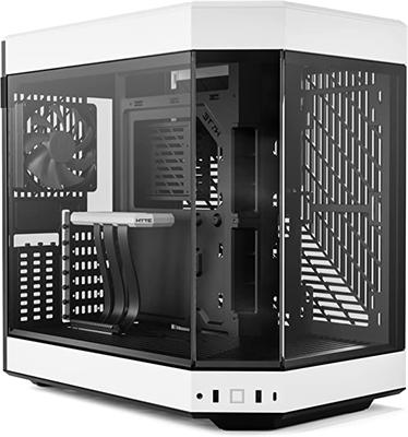 HYTE Y60 Modern Aesthetic Dual Chamber Panoramic Tempered Glass Mid-Tower ATX Computer Gaming Case with PCIE 4.0 Riser Cable Included